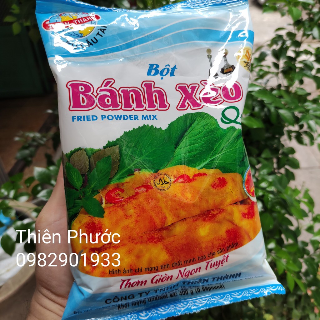 Bột bánh xèo pha sẵn tiện lợi gói 400g/500g