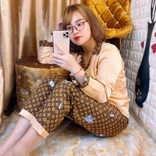 Bộ mặc nhà lụa cao cấp cực đẹp