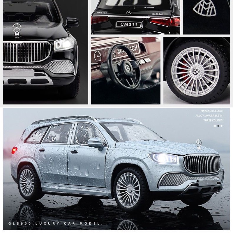 Mô Hình Xe Hơi Mercedes Benz GLS600 Bằng Hợp Kim Tỉ Lệ 1: 24