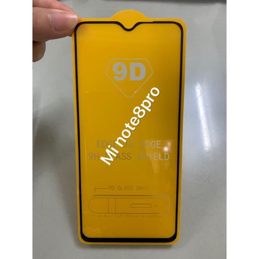 Kính Cường Lực 9D Full Màn Xiaomi Redmi Note 8 Tặng keo chống hở