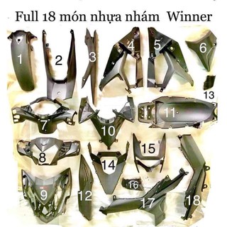 bộ nhựa nhám winner v1 đầy đủ zin hãng
