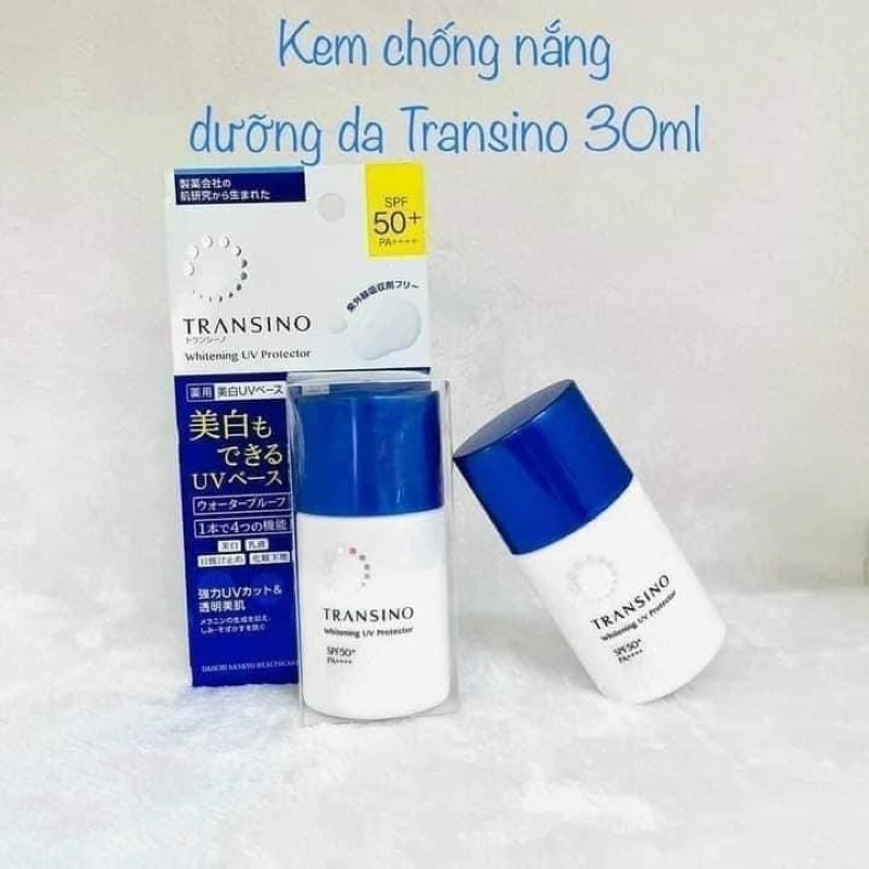 Kem chống nắng dưỡng trắng da ban ngày Transino Whitening Day Protector SPF50+/PA++++ nội địa Nhật Bản