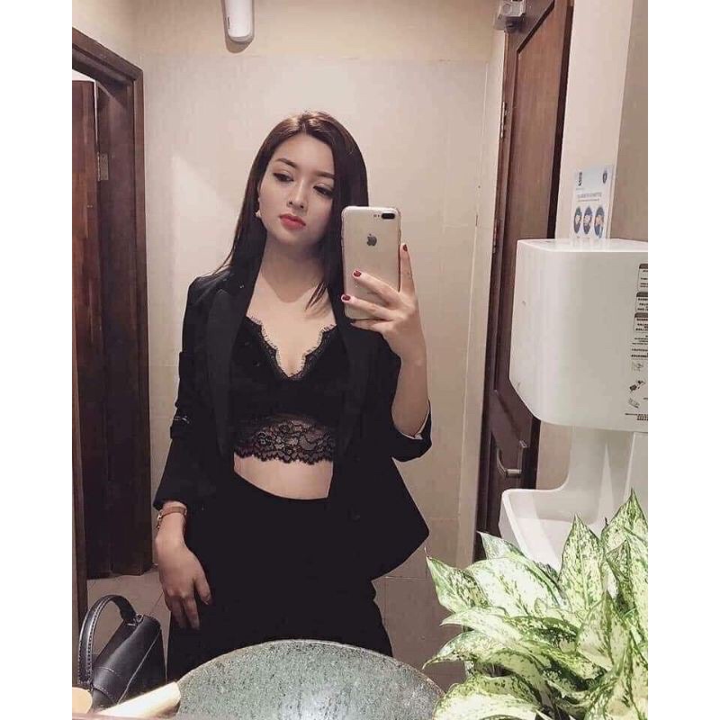 áo bra nhung Hot hit chuẩn mẫu lên sàn