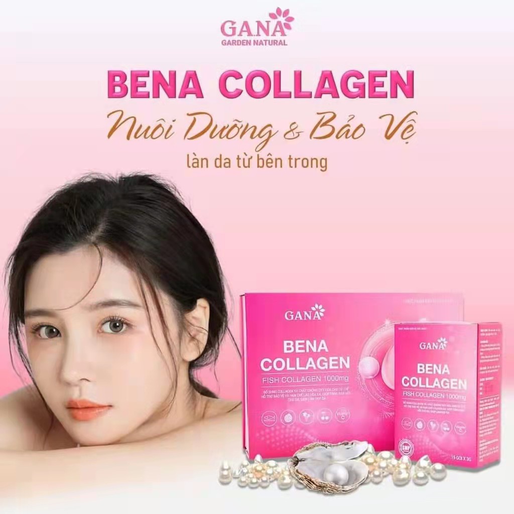 Bena collagen chính hãng - Giúp da trắng sáng căng bóng mịn màng