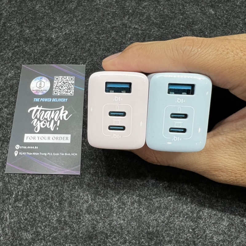 Củ sạc nhanh ANKER Powerport III 65w Nano A2332 3 cổng C - Hỗ trợ sạc nhanh, nhiều màu sắc