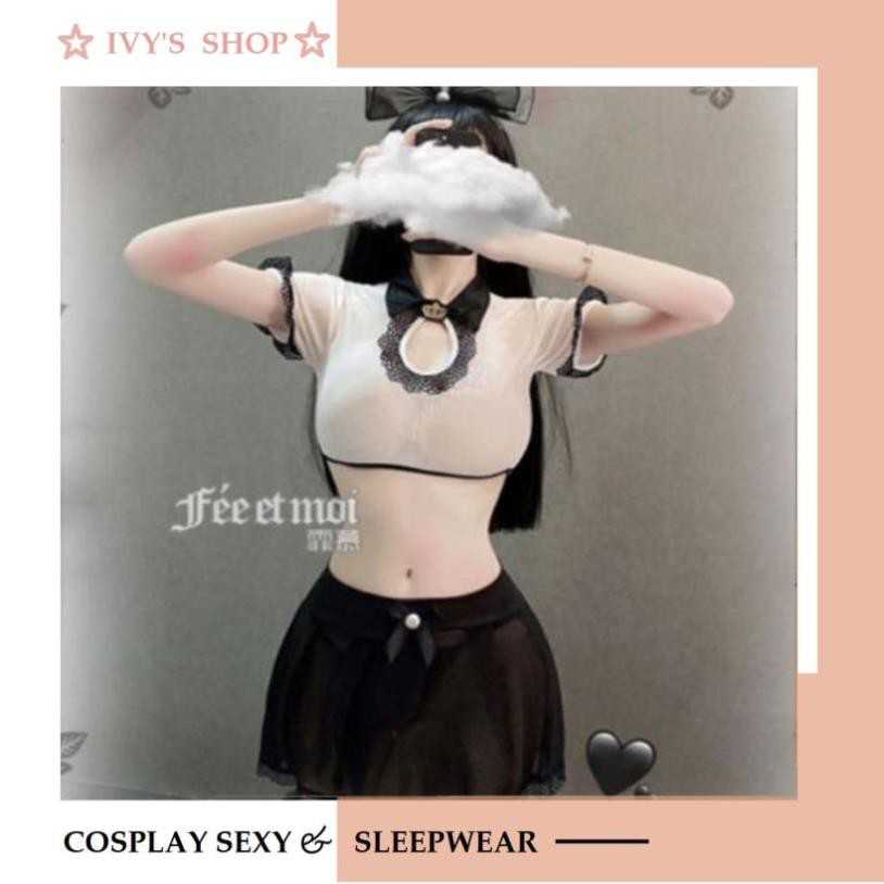Đồ Ngủ Cosplay Sexy Học Sinh Nữ Cao Cấp - Váy Ngủ Sexy Nữ Sinh Voan Xuyên Thấu Mã NS002 ns001 | BigBuy360 - bigbuy360.vn