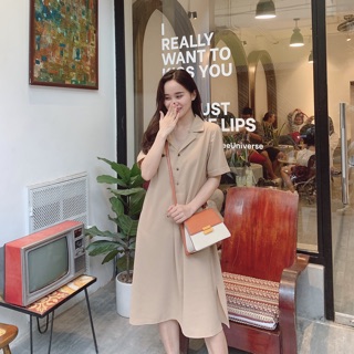 🌻🌿 Váy sơ mi cổ vest Lacy