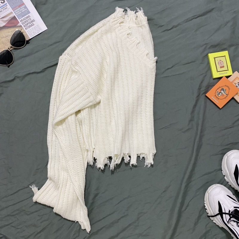 Set Áo Len Chân Váy Caro.