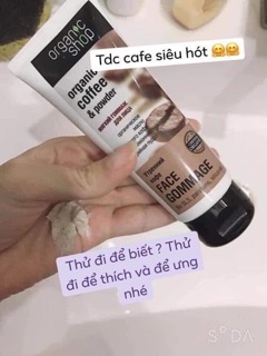 [ Chính hãng ] TẨY DA CHẾT Mặt CAFE ORGANIC