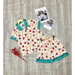 pijama Đồ bộ lụa Mango Đùi ! Hình Ảnh thật 100%