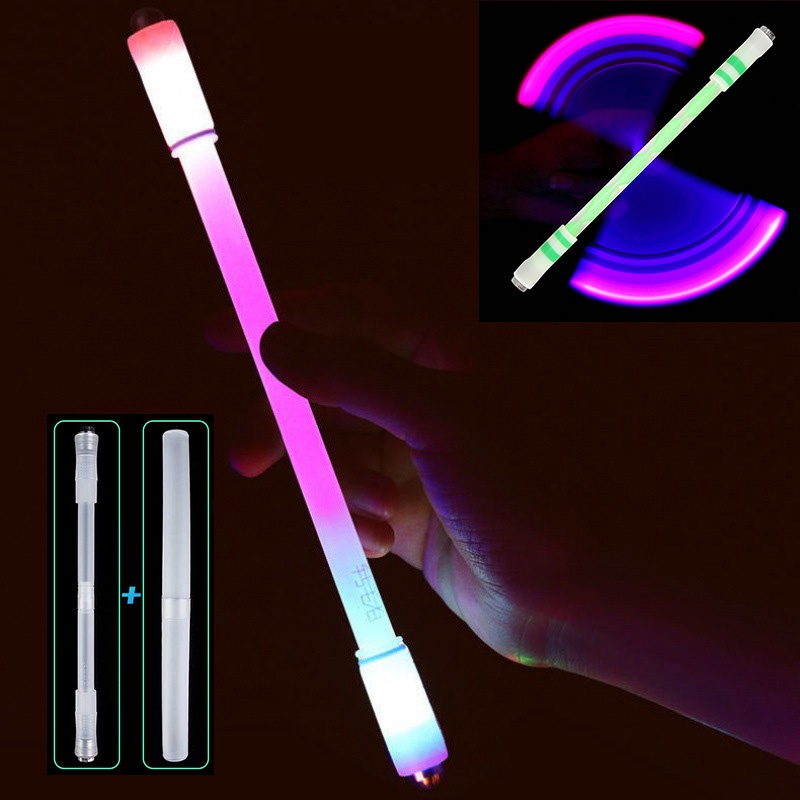 Bút Quay Cân Bằng Có Đèn LED Họa Tiết Hoa Anh Đào Hoạt Hình