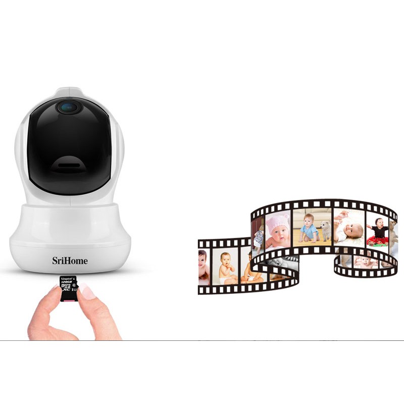 Camera IP Wifi SriHome SH020 3.0MP FullHD+ 1536P, 1 Anten, xoay 355 độ (Trắng) - 4 phân loại tùy chọn