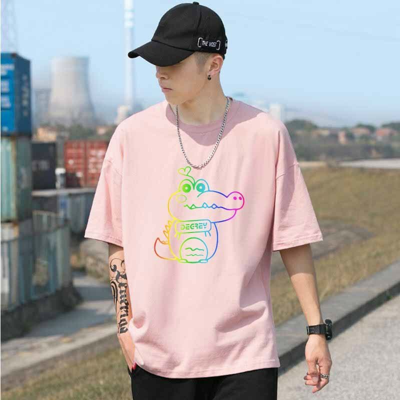 Áo thun nam nữ unisex tay lỡ in phản quang chất thun co giãn 4 chiều (casau)