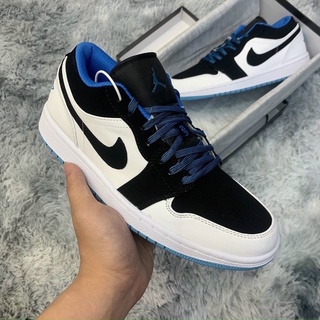 GIÀY JD1 LOW TRẮNG ĐEN ĐẾ XANH SC [ FULL BOX + FREE SHIP ]