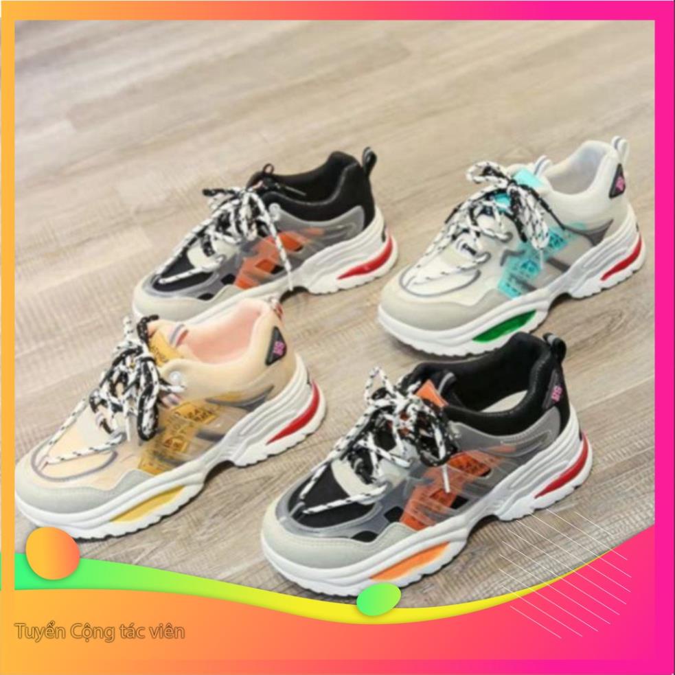 Giày Viền chữ ABO Dây Vằn Phối Màu Đế Hơi + sẵn hàng rồi 👟 NEW 2020 .