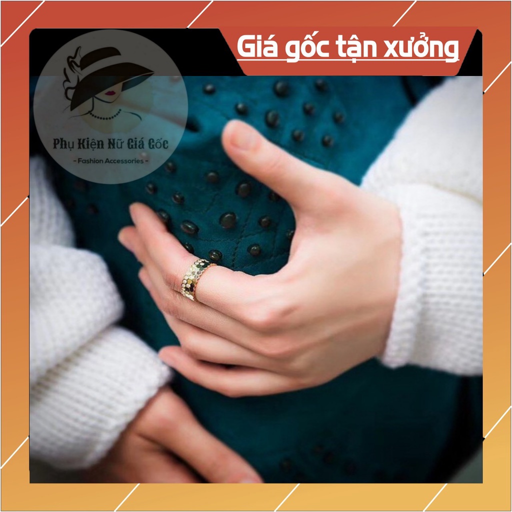 Nhẫn Đôi Hình Lục Giác Nam, Nữ Trẻ Trung Và Năng Động Phong Cách Hàn Quốc