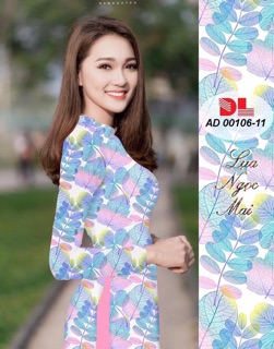 Áo dài hoa lá