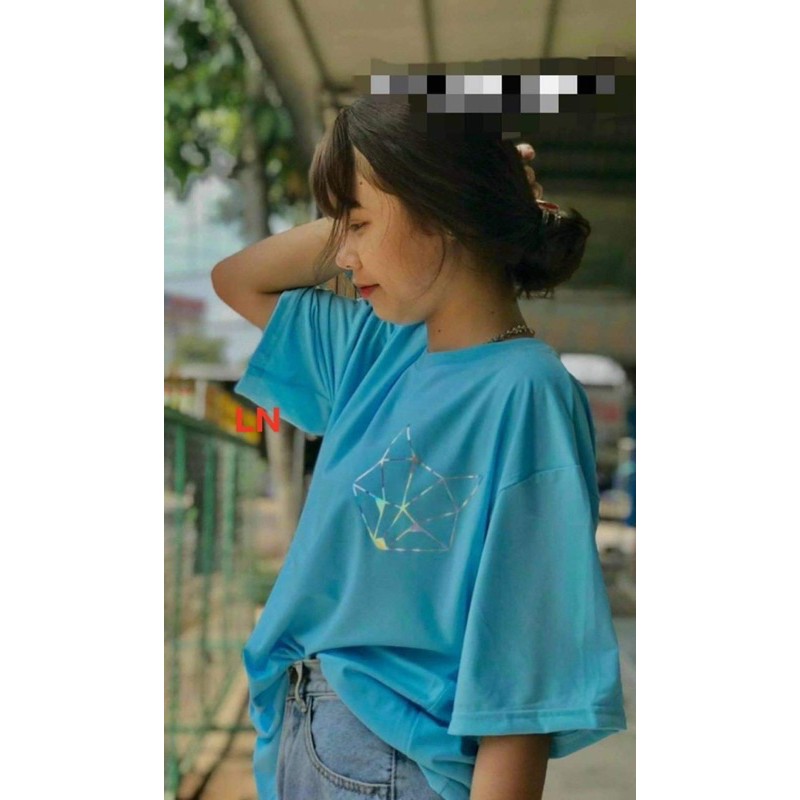 Áo lô gô ánh gương đầu mèo LN12