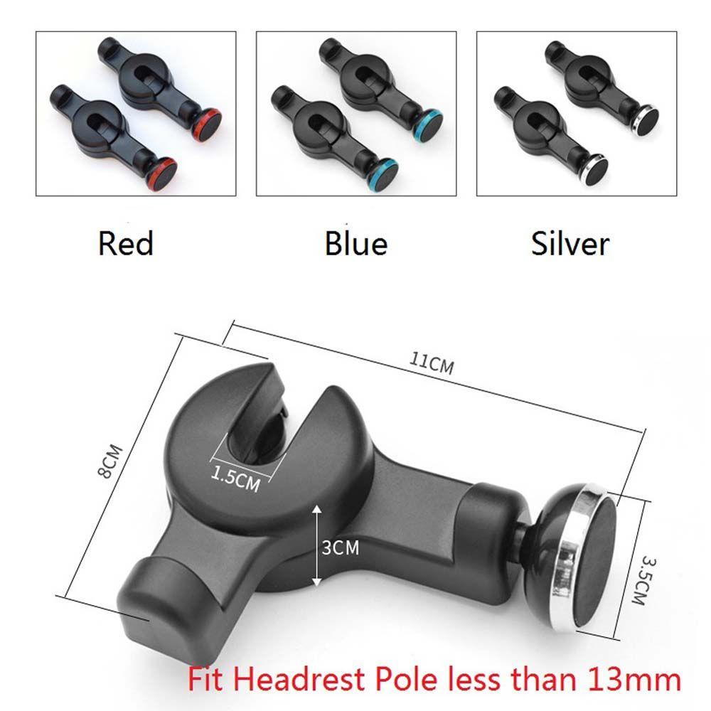 Giá Đỡ Điện Thoại Bằng ABS Hai Móc Gắn Ghế Sau Xe Hơi