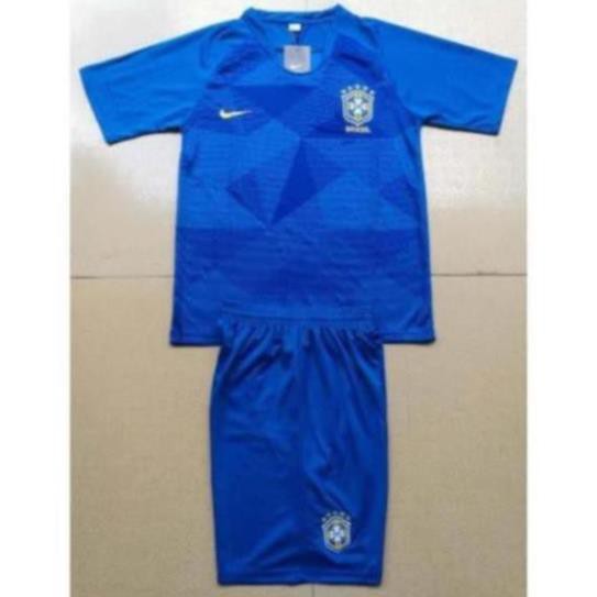 Bộ quần áo bóng đá tuyển Brazil xanh  -
