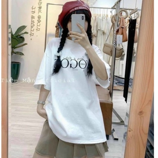 Áo Phông 3158 VOUGE Nữ Nam, Áo Thun Tay Lỡ Oversize From Rộng Basic Chất Coton Mát, Thấm Hút Mồ Hôi - Thoyeufashioni