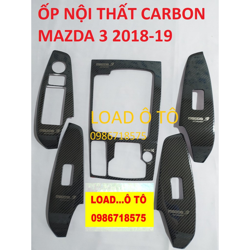 Nội Thất Mazda 3 2018-2019 Ốp Nội Thất Mazda 3 2018-2019 Carbon Cao Cấp