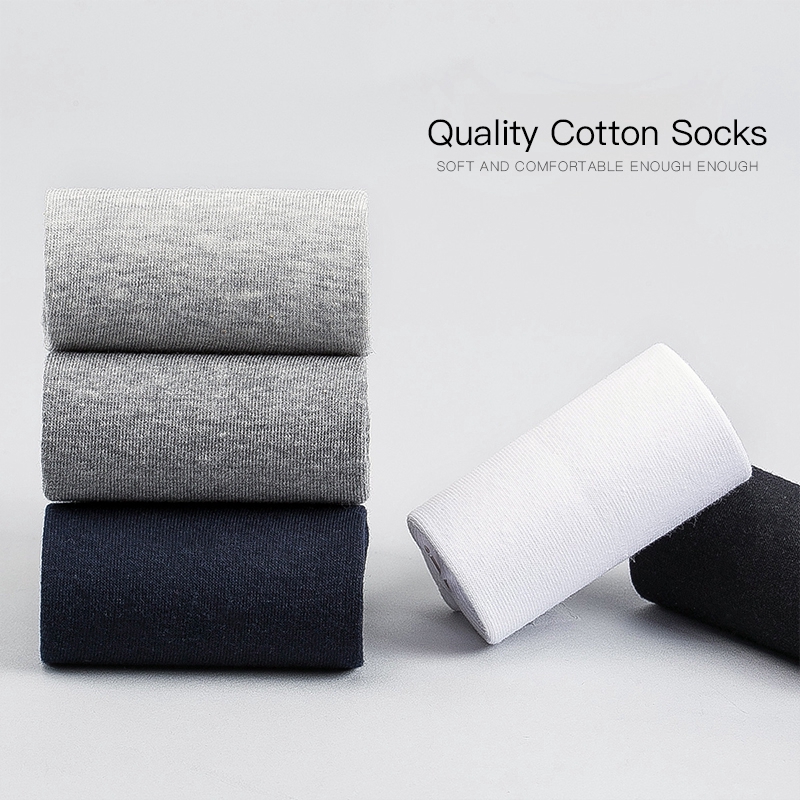 Vớ Cotton Cổ Cao Thời Trang Dành Cho Nam