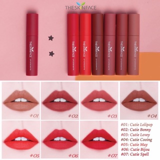 Son kem the skin face siêu lì siêu mịn không khô môi chuẩn auth