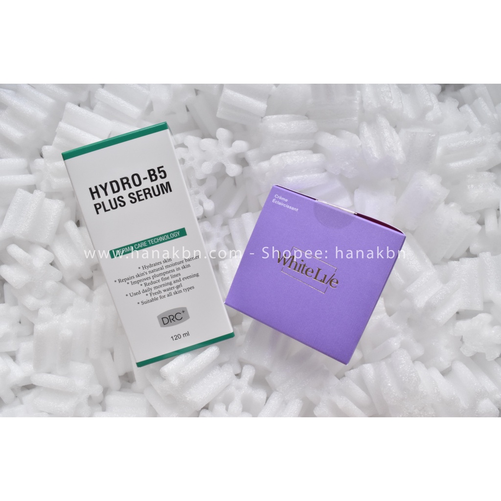 Bộ Đôi Dưỡng Trắng Da, Trẻ Hóa Cao Cấp Hàn Quốc - Serum Hydro B5 Plus 120ml + Kem Lily White Lie 75g