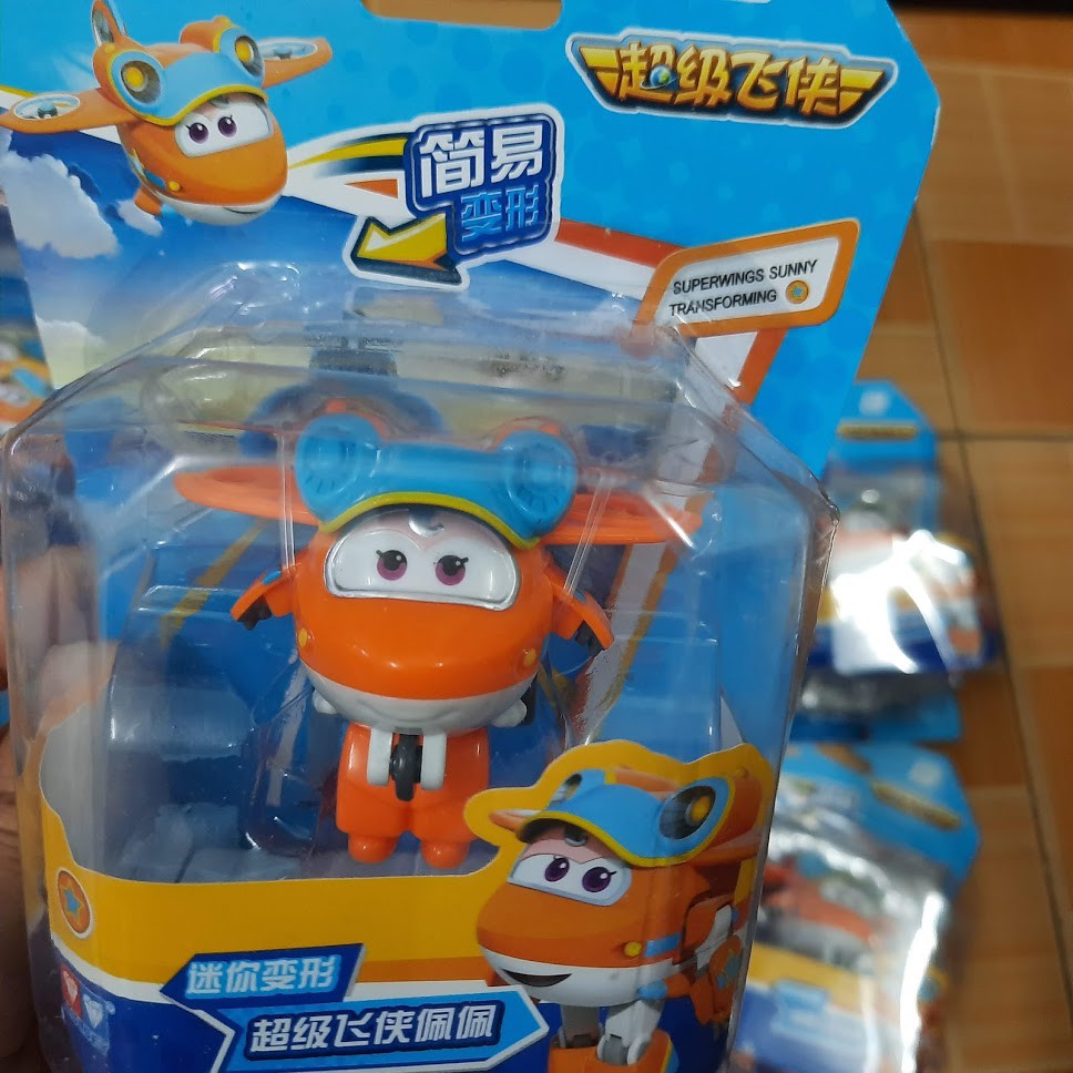 Mô hình đội bay siêu đẳng máy bay mini nhân vật Sunny đồ chơi super wings