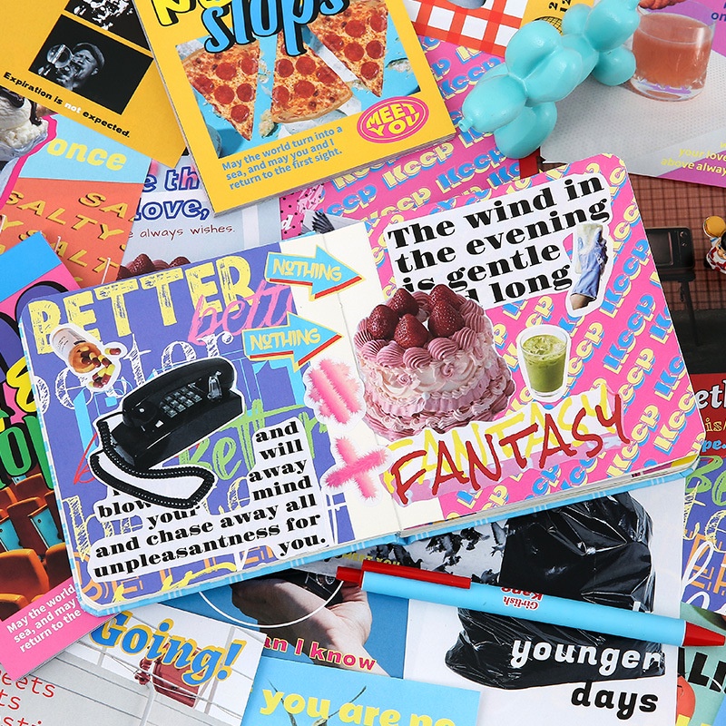 Imoda Set 60 Tờ Giấy Lót Sổ Tay Phong Cách Hàn Quốc Cho Học Sinh