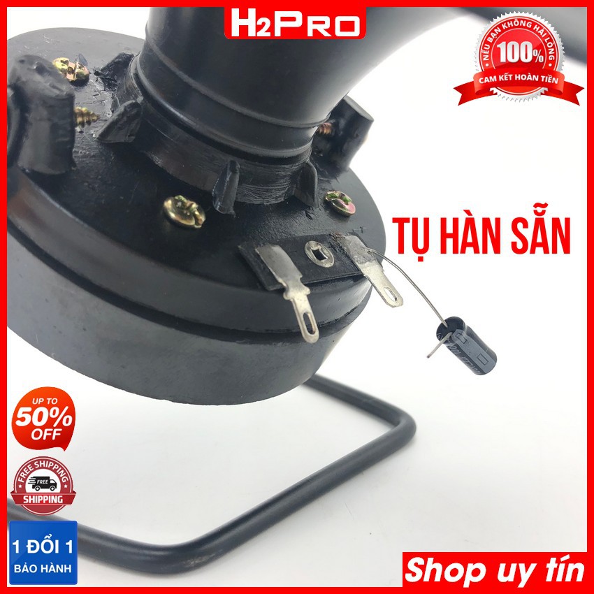 Đôi loa treble kèn Thumper H2Pro 150W-8 ôm-từ 80 (2 loa), cao cấp (tặng tụ 20K, hàn sẵn tụ vào loa) - Mặt tròn)