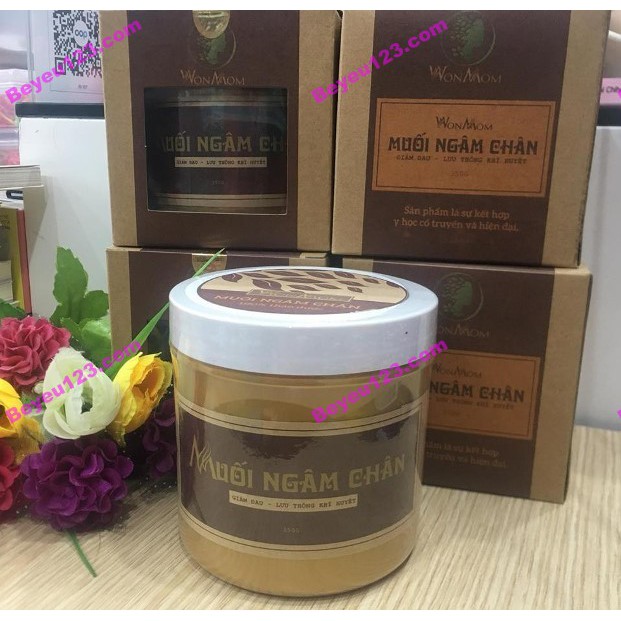 Muối ngâm chân Wonmom 350Gr - An toàn cho Mẹ mang thai và sau sinh - nhức khớp chân, giãn tĩnh mạch