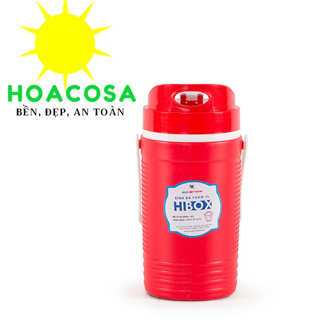 Bình Đá Có Quai Xách 2 Lít (2L) Hibox ( Nhựa Hiệp Thành) - Bền,Đẹp, Giữ Lạnh Lâu- Đồ Gia Dụng Hoacosa