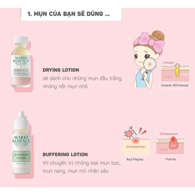 【Từ tp Hồ Chí Minh gửi hàng】CHẤM MỤN MARIO Badescu Drying Lotion 29ml - dung dịch chấm mụn