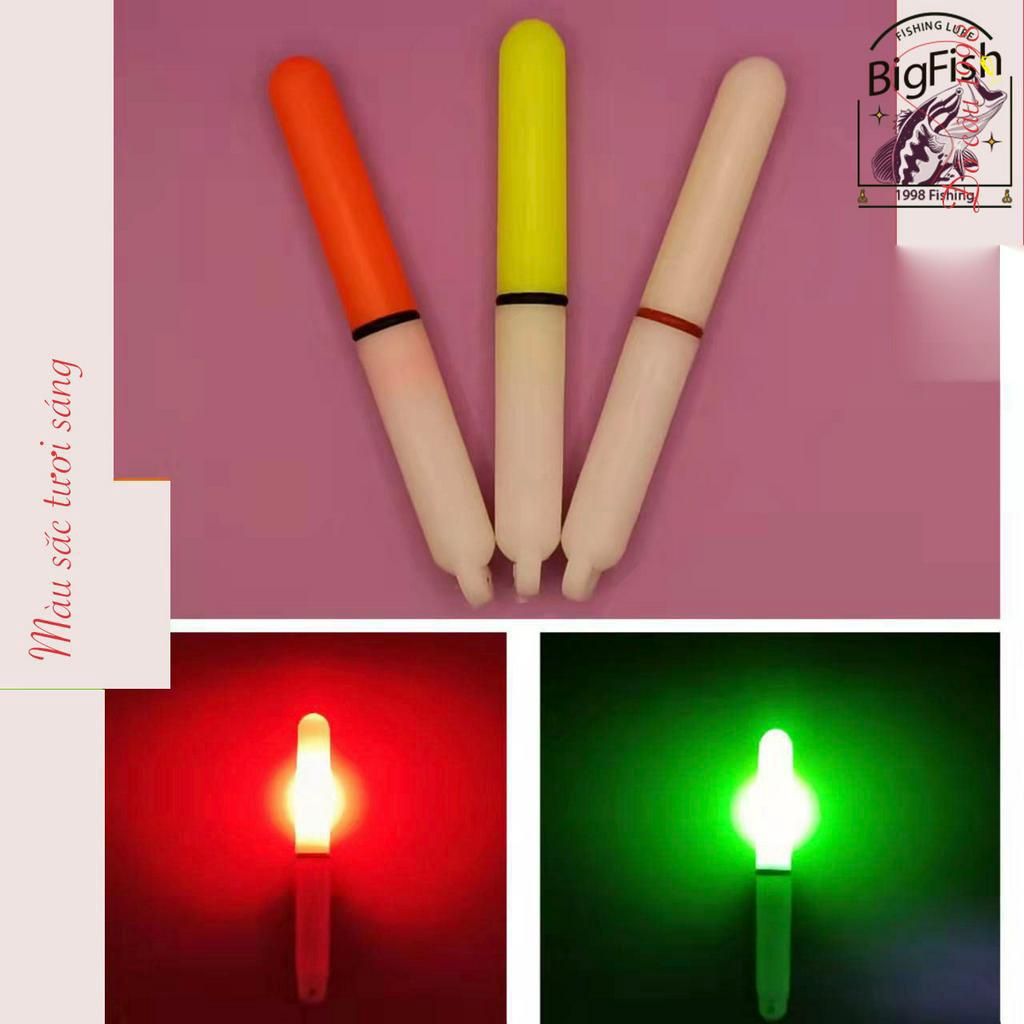 Combo đèn phao câu cá ban đêm kèm pin cr425 câu lục, câu đài