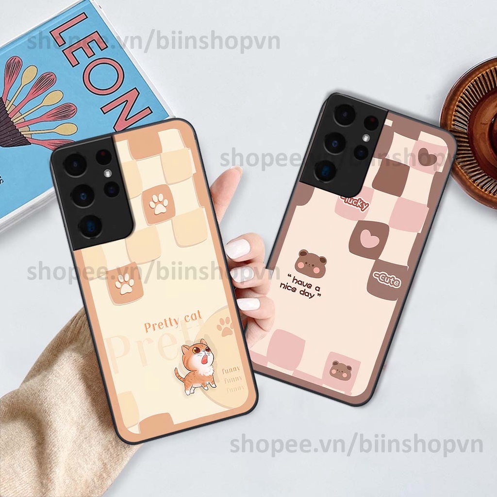 Ốp Samsung S21 Ultra caro trái tim nhiều màu sắc, đầy cá tính, khẳng định phong cách