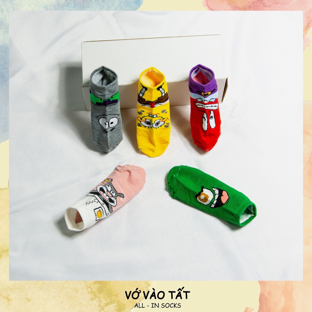 TẤT VỚ CỔ NGẮN HOẠT HÌNH BỌT BIỂN