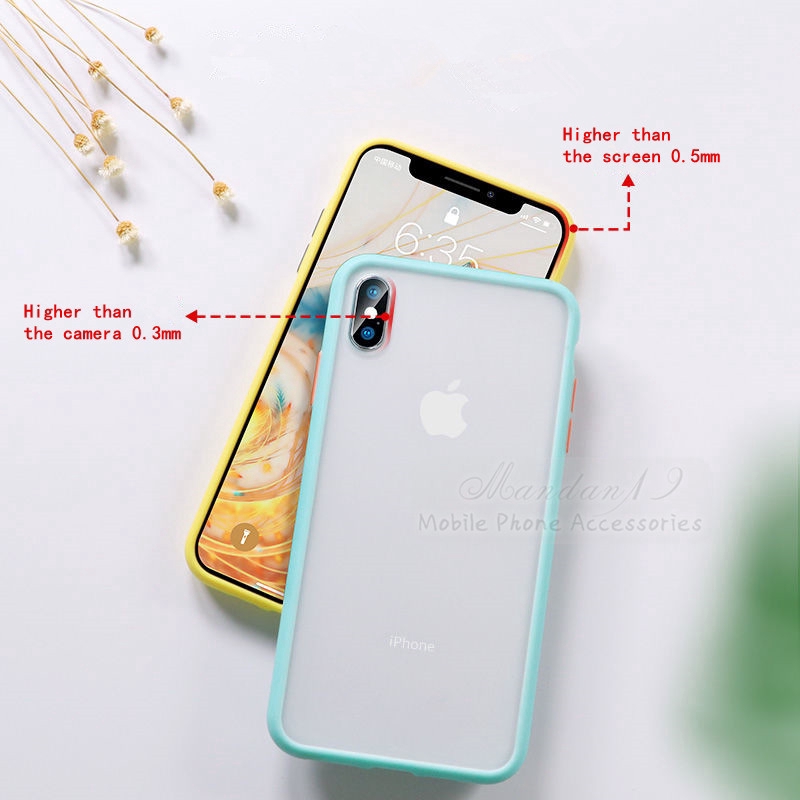 Ốp điện thoại acrylic cứng màu nhám trong suốt chống sốc dành cho Samsung J2 Core J4 J6 Plus J8 J5 2015