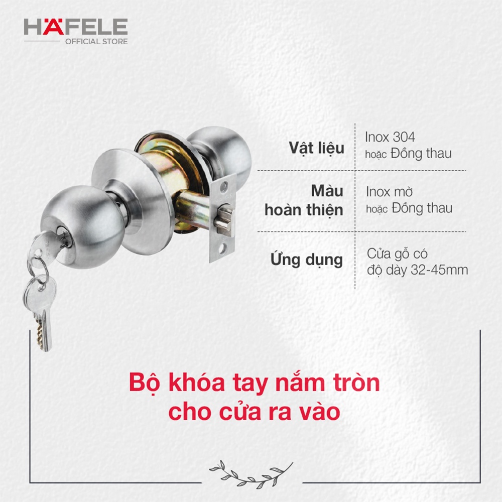 Bộ khóa 4 ổ khóa tròn và chìa chủ HAFELE - 489.93.253
