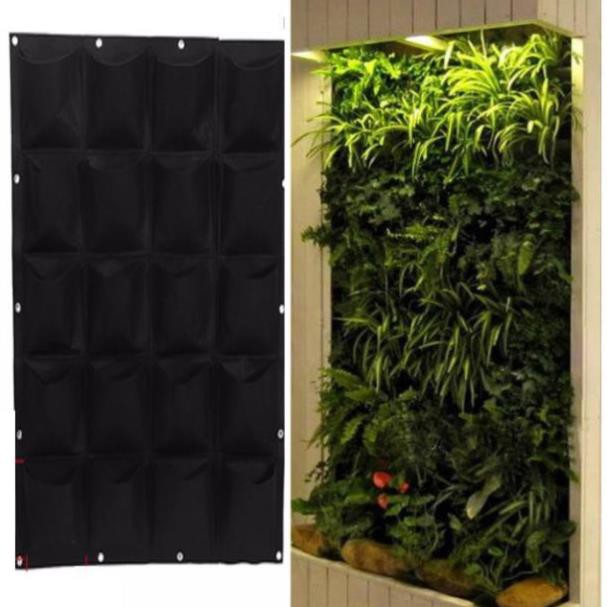 Túi Vải Trồng Cây Treo Tường 20 Ngăn Vải Không Dệt -AC
