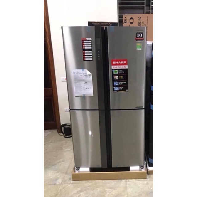 Tủ lạnh inverter Sharp 626L SJ-FX631V-SL (made in Thai Lan - BH 1 năm - mới 100%)