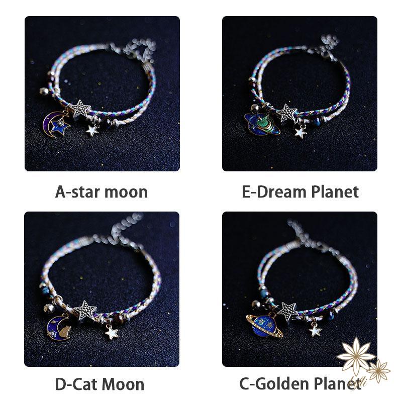Vòng Tay Hình Hành Tinh/Mặt Trăng/Ngôi Sao Dễ Thương Cho Nữ（quà tặng ngày thiếu nhi）