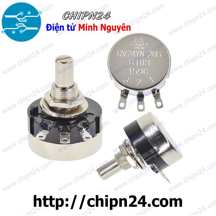 [1 CHIẾC] Biến trở Tocos RV24 5K (Chưa kèm nắp chụp) (RV24YN20S B502 502)