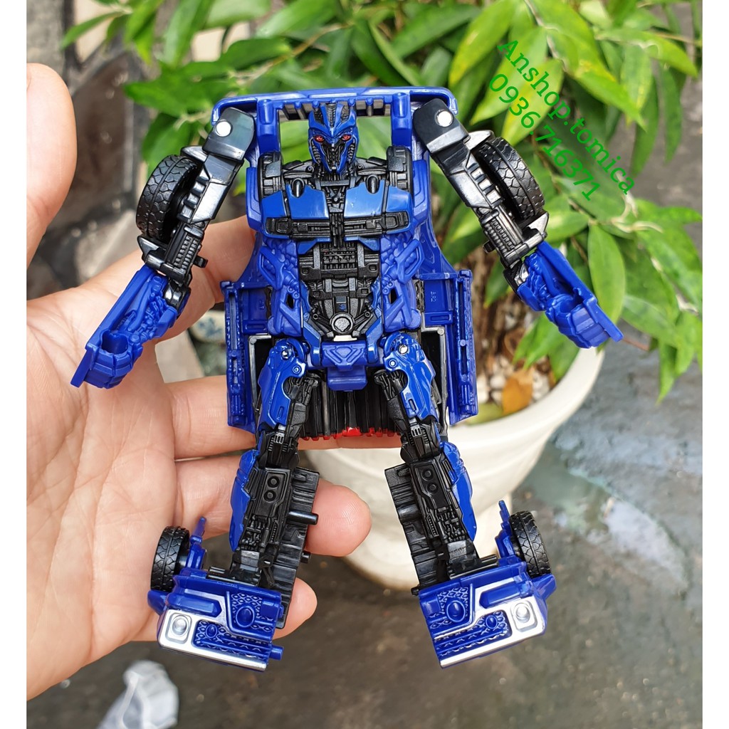 Robot biến hình xe Ô tô màu xanh nhiều bước Transformers - Hasbro (Mỹ)