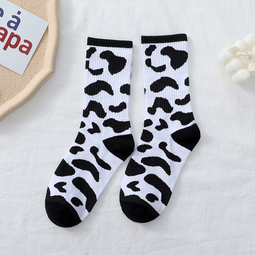 Đôi Vớ Cotton Thoáng Khí Họa Tiết Đáng Yêu Cho Nữ