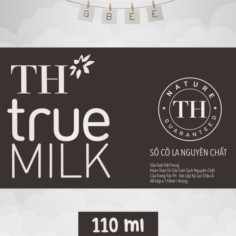 1/2 thùng = 24 hộp sữa tươi TH TrueMilk 180ml ( Có đường, Ít đường, Không đường, Sô-cô-la, Dâu)