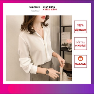 Áo Sơ Mi Nữ Áo Sơ Mi Nữ Công Sở Lụa Thời Trang Cao Cấp