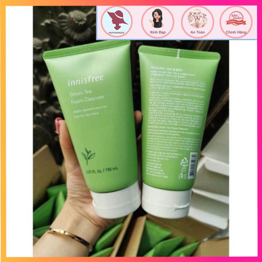 Sữa Rửa Mặt Trà Xanh 2019 New Innisfree Green Tea Cleansing Foam