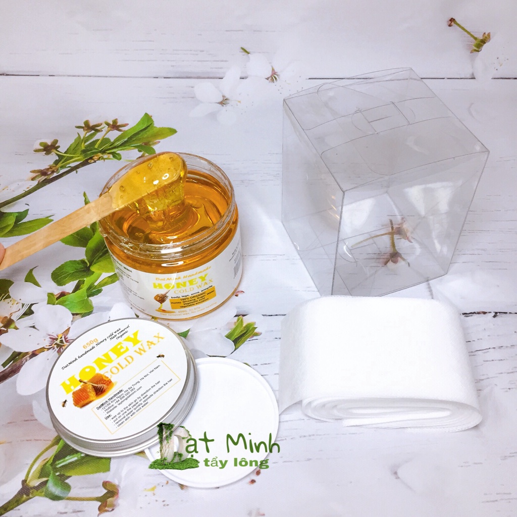 Sáp wax lạnh tẩy lông ĐẠT MINH HANDMADE HONEY COLD WAX 380G, wax tẩy lông tận gốc hàng chính hãng.